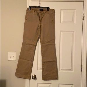American Eagle Kick Boot Khaki Pants